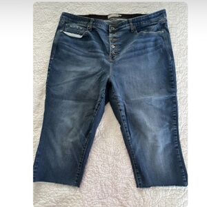 TORRID Jeans - Sky High Skinny Cropped Button Flys - Size 24 R